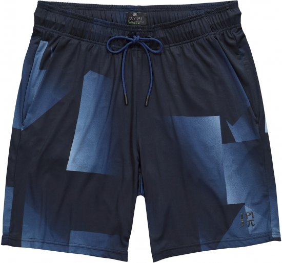 JP1880 FLEXNAMIC® GeoMotion Tennis Shorts Dark Blue - Sportstøj & Outdoor - Sportstøj i store størrelser til mænd