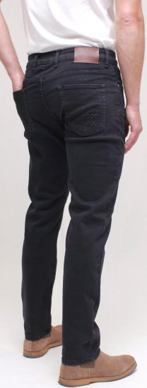 Kam Jeans Bens Embossed Reg Fit Jeans Blue-Black - Jeans og bukser - Herrejeans og bukser i store størrelser W40-W70