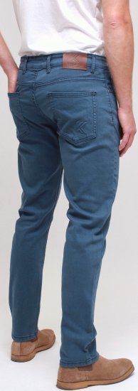 Kam Jeans Bens Embossed Reg Fit Jeans Smokey Blue - Jeans og bukser - Herrejeans og bukser i store størrelser W40-W70