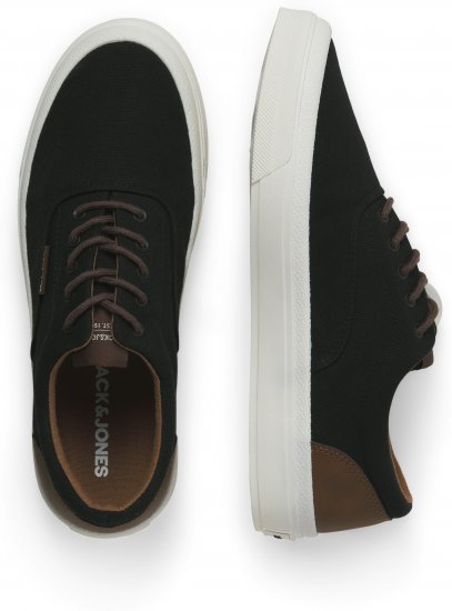 Jack & Jones Lington Canvas Sneakers Black - Herresko 40-52 - 