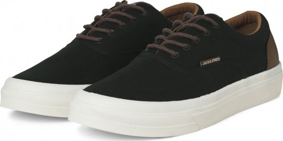 Jack & Jones Lington Canvas Sneakers Black - Herresko 40-52 - 