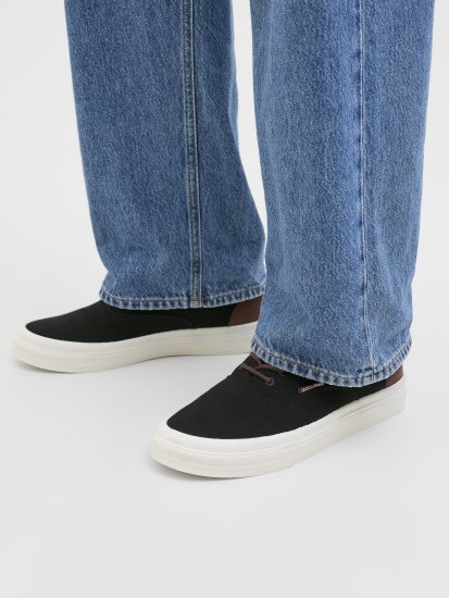 Jack & Jones Lington Canvas Sneakers Black - Herresko 40-52 - 