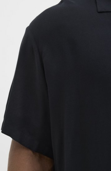 Jack & Jones Jeff Resort Shirt Black - Skjorter - Skjorter til store mænd 2XL- 8XL