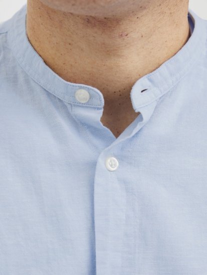 Jack & Jones Breeze Poplin Long Sleeve Shirt Chambray Blue - Skjorter - Skjorter til store mænd 2XL- 8XL