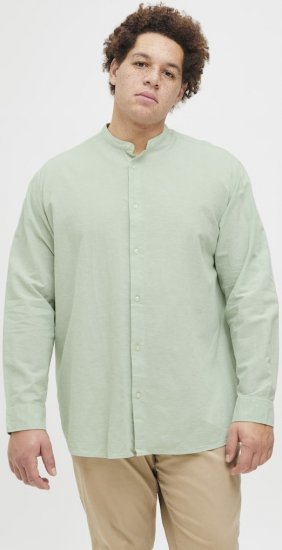 Jack & Jones Breeze Poplin Long Sleeve Shirt Iceberg Green - Skjorter - Skjorter til store mænd 2XL- 8XL