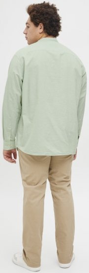 Jack & Jones Breeze Poplin Long Sleeve Shirt Iceberg Green - Skjorter - Skjorter til store mænd 2XL- 8XL
