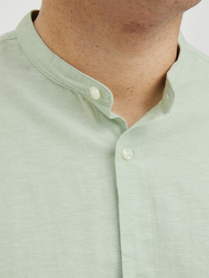 Jack & Jones Breeze Poplin Long Sleeve Shirt Iceberg Green - Skjorter - Skjorter til store mænd 2XL- 8XL