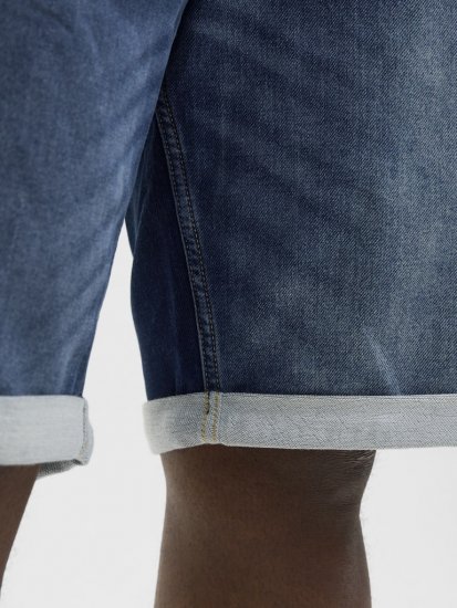 Jack & Jones Rick Con I.K. SHORTS GE 132 SN Blue Denim - Shorts - Shorts i store størrelser - W40-W60