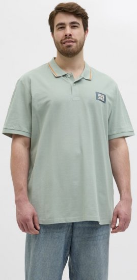 Jack & Jones Hudson Short Sleeve Polo Iceberg Green - Polotrøjer - Polotrøjer 2XL-8XL