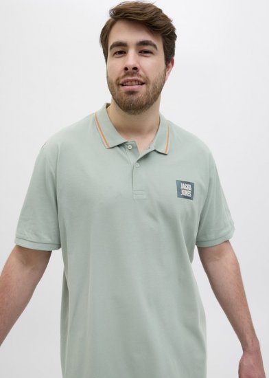 Jack & Jones Hudson Short Sleeve Polo Iceberg Green - Polotrøjer - Polotrøjer 2XL-8XL