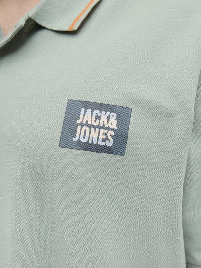 Jack & Jones Hudson Short Sleeve Polo Iceberg Green - Polotrøjer - Polotrøjer 2XL-8XL