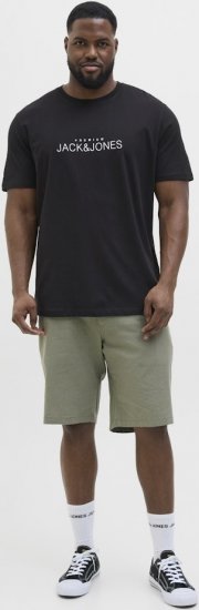 Jack & Jones Lavance Crew Neck T-Shirt Black Beauty - T-shirts - T-shirts i store størrelser - 2XL-14XL