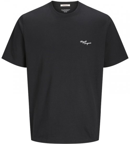 Jack & Jones Almeria Back Print T-Shirt Black - T-shirts - T-shirts i store størrelser - 2XL-14XL