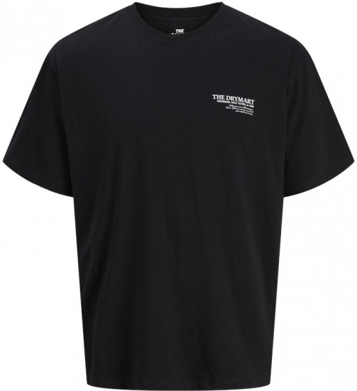 Jack & Jones Marina Crew Neck T-Shirt Black - T-shirts - T-shirts i store størrelser - 2XL-14XL