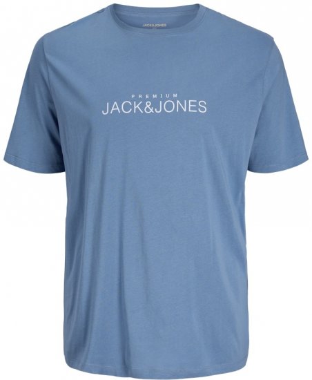 Jack & Jones Lavance Crew Neck T-Shirt Light Blue - T-shirts - T-shirts i store størrelser - 2XL-14XL