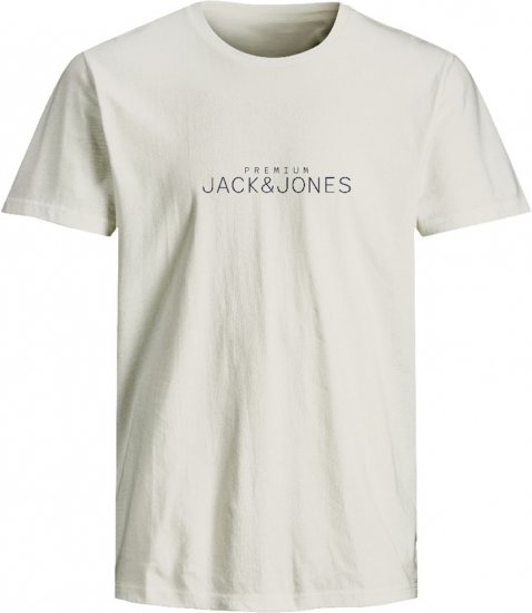 Jack & Jones Lavance Crew Neck T-Shirt White - T-shirts - T-shirts i store størrelser - 2XL-14XL