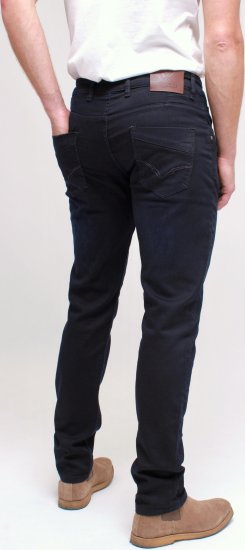 Kam Jeans Jacob Knitted Denim Reg Fit Jeans Blue-Black - Jeans og bukser - Herrejeans og bukser i store størrelser W40-W70