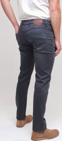 Kam Jeans Jacob Knitted Denim Reg Fit Jeans Charcoal - Jeans og bukser - Herrejeans og bukser i store størrelser W40-W70