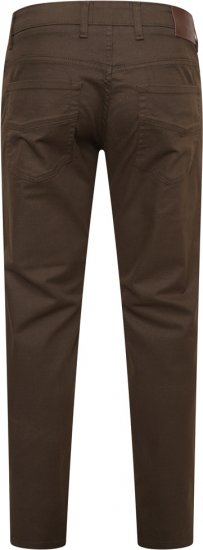 Kam Jeans 265 5 Pocket Weave Stretch Pants Brown - Jeans og bukser - Herrejeans og bukser i store størrelser W40-W70