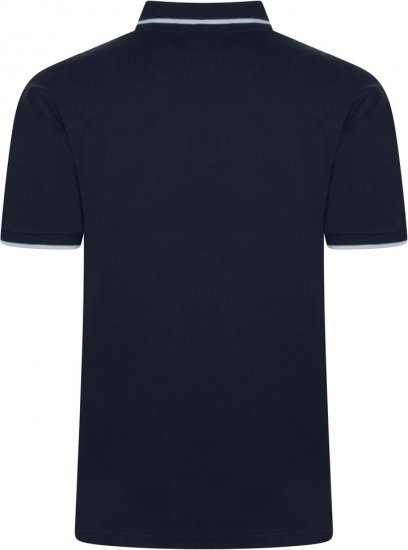 Kam Jeans 5518 Smart Mini Geo-Print Polo Navy - Polotrøjer - Polotrøjer 2XL-8XL