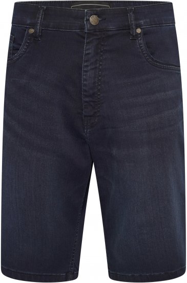 Kam Jeans NUNEZ2 Knitted Denim Stretch Shorts Dark Navy - Shorts - Shorts i store størrelser - W40-W60