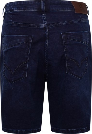 Kam Jeans Pepe Knitted Denim Shorts Mid Wash Blue - Shorts - Shorts i store størrelser - W40-W60