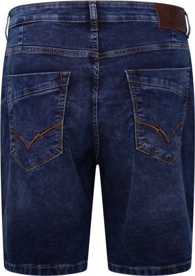 Kam Jeans Pepe Knitted Denim Shorts Random Mid Wash Blue - Shorts - Shorts i store størrelser - W40-W60