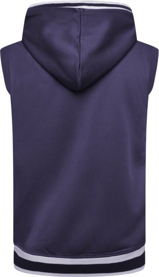 Kam Jeans TS005 Retro Tracky Set (Shorts/Sleeveless Hoodie) Navy - Tracksuits - Tracksuits i store størrelser til mænd