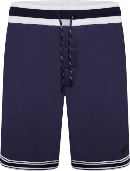 Kam Jeans TS005 Retro Tracky Set (Shorts/Sleeveless Hoodie) Navy - Tracksuits - Tracksuits i store størrelser til mænd