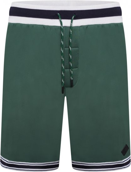 Kam Jeans TS005 Retro Tracky Set (Shorts/Sleeveless Hoodie) Racing Green - Tracksuits - Tracksuits i store størrelser til mænd