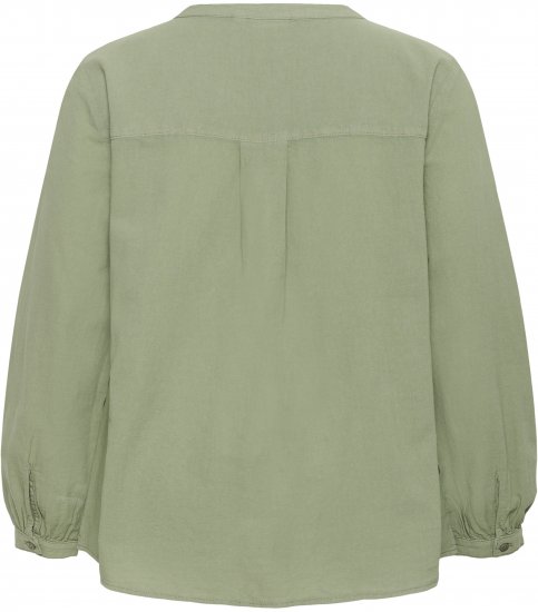 Kaffe Curve Nana Langærmet skjorte Grøn - Bluser & tunikaer - 
