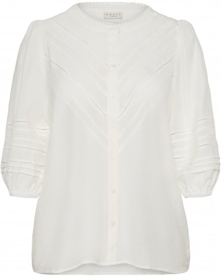 Kaffe Curve Liwa Shirt Chalk - Skjortebluser - 