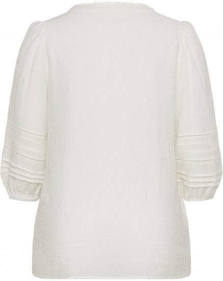 Kaffe Curve Liwa Shirt Chalk - Skjortebluser - 