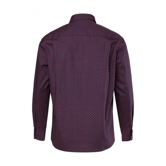 Boston Park Shirt Long Sleeve Navy Blue - Skjorter - Skjorter til store mænd 2XL- 8XL