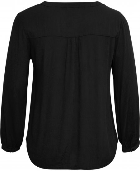 Kaffe Curve Ami Langærmet Bluse Sort - T-shirts - 