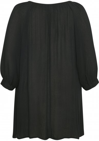 Kaffe Curve Ami 3/4-Ærmet Tunika Sort - T-shirts - 