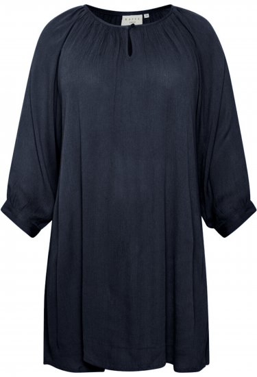 Kaffe Curve Ami 3/4-Ærmet Tunika Mørk Marineblå - T-shirts - 