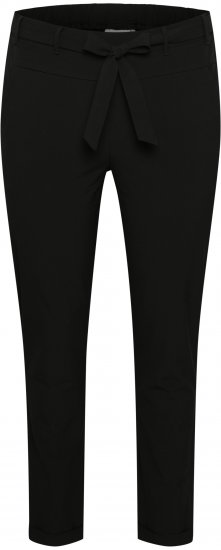 Kaffe Curve Jia Bukser med Bælte Sort - Jeans & Bukser i Store Størrelser – Plus Size - 