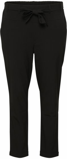Kaffe Curve Jia Bukser med Bælte Sort - Jeans & Bukser i Store Størrelser – Plus Size - 