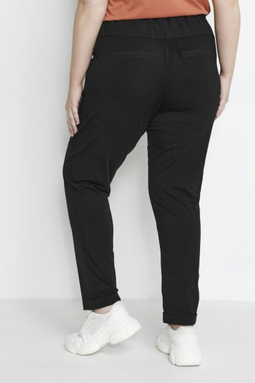 Kaffe Curve Jia Bukser med Bælte Sort - Jeans & Bukser i Store Størrelser – Plus Size - 
