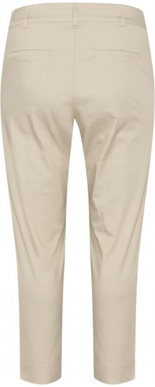 Kaffe Curve Leana Chinobukser 7/8 Lysegrå - Jeans & Bukser i Store Størrelser – Plus Size - 