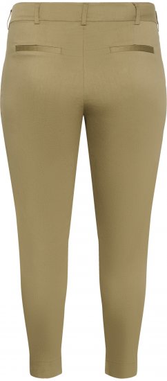 Kaffe Curve Leana Chinobukser 7/8 Mørk beige - Jeans & Bukser i Store Størrelser – Plus Size - 