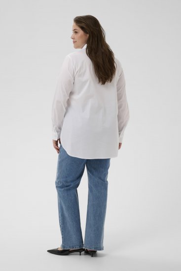 Kaffe Curve Laina Shirt Optical White - Skjortebluser - 