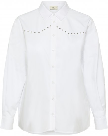 Kaffe Curve Janni Shirt Optical White - Skjortebluser - 