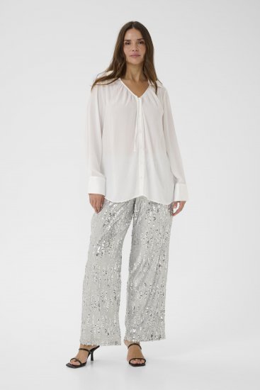 Kaffe Curve Gina Shirt White - Skjortebluser - 