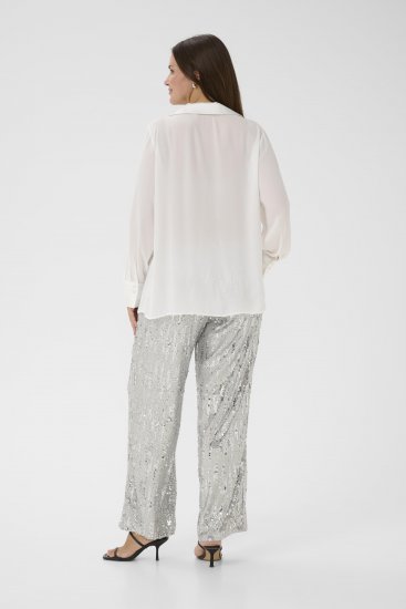 Kaffe Curve Gina Shirt White - Skjortebluser - 