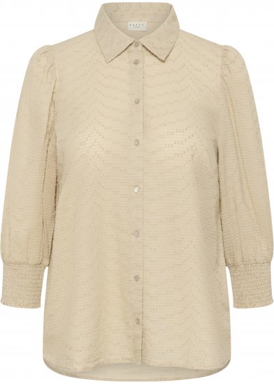 Kaffe Curve Penelopia Shirt Feather Grey - Skjortebluser - 