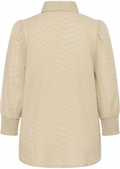 Kaffe Curve Penelopia Shirt Feather Grey - Skjortebluser - 