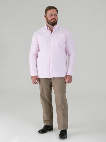 D555 Richard Langærmet Oxfordskjorte TALL Pink - TALL skjorter - 