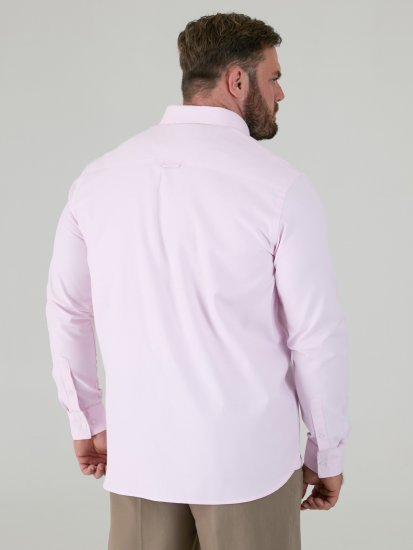 D555 Richard Langærmet Oxfordskjorte TALL Pink - TALL skjorter - 